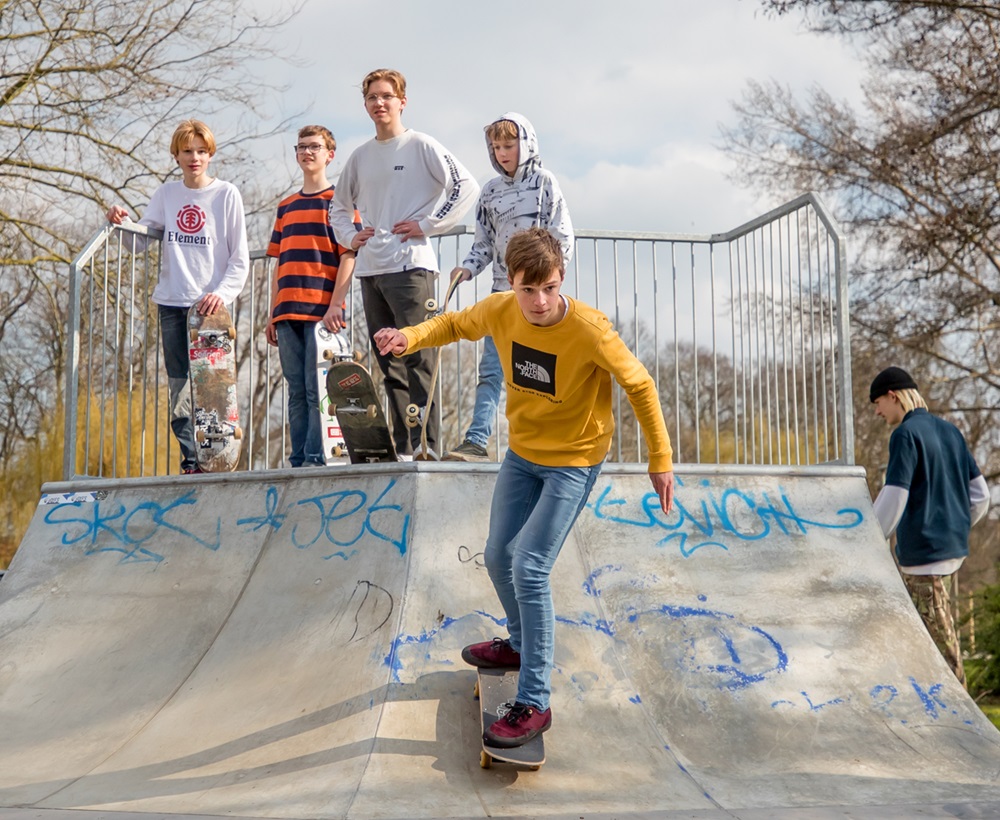 Jongeren skatebaan in Kampen