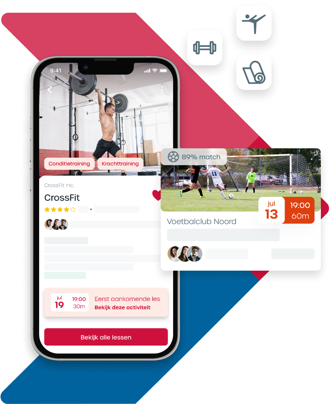 Crossfit aanbieder in sport app voor Kampen