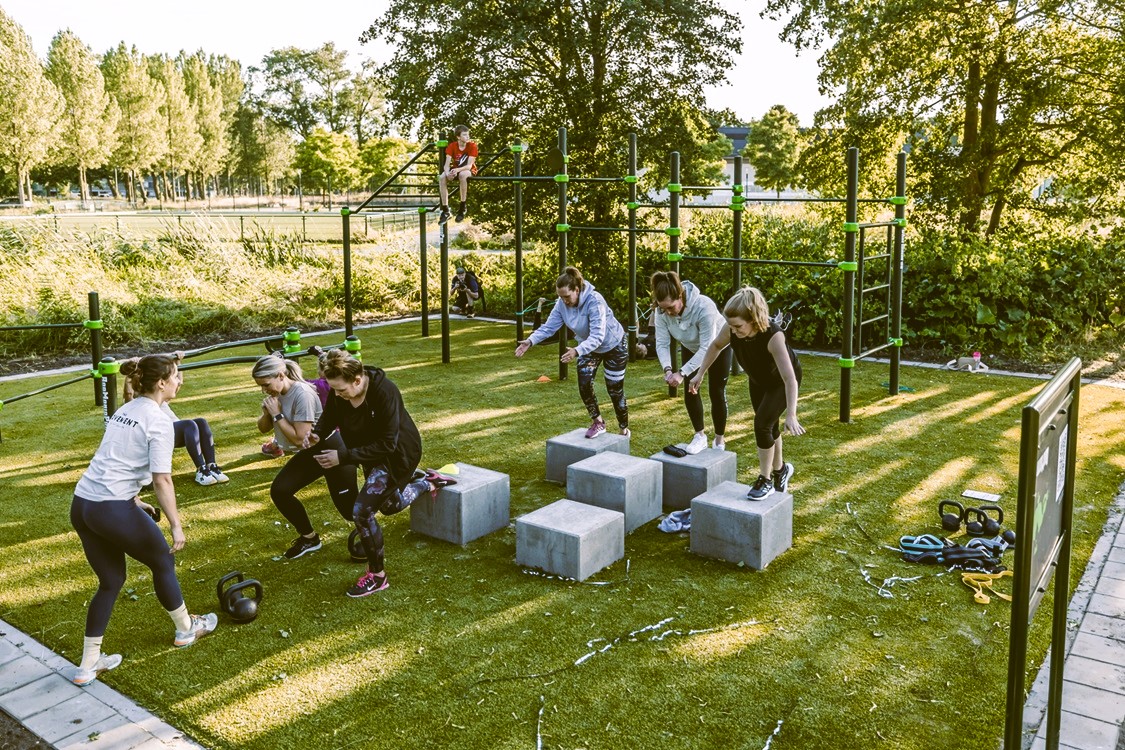 Sporten in het Calisthenicspark - Groene Hart Kampen
