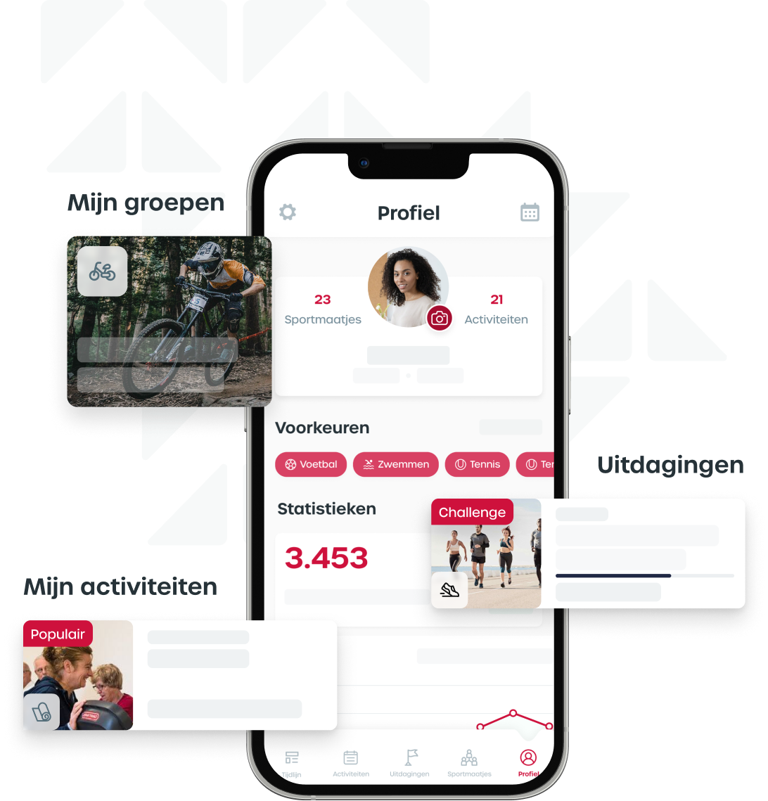 Profiel in sport app voor Kampen